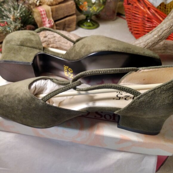 3 Pairs of 9.2.5. So Soft Low Heeled Pumps Brushed Faux Suede Size 7 - Picture 6 of 9